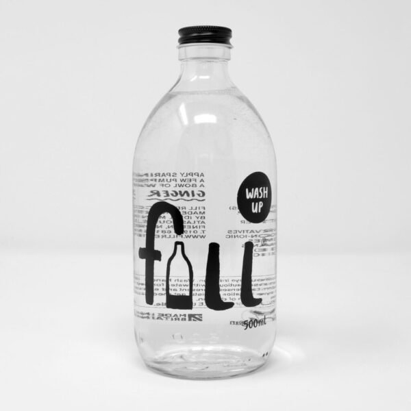 Washing up liquid minus harsh Chemicals 500ml (liquid & jar)