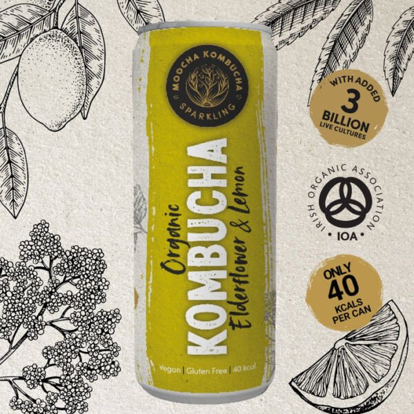 Kombucha Organic Elderflower & Lemon