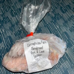 pork and leek sausages